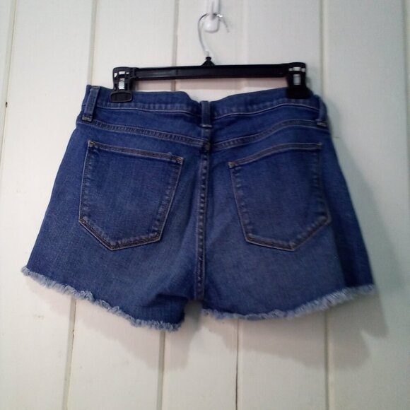 Gap Authentic Summer Short Women 27 Raw Hem Denim Blue - Picture 10 of 13